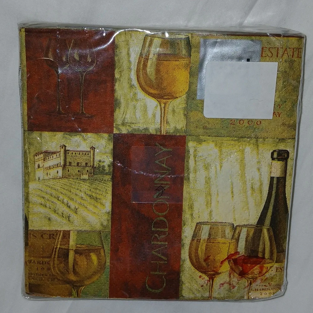 ppd Novelties Beverage Napkins Party Supplies brown green 20 Count 3ply nwt